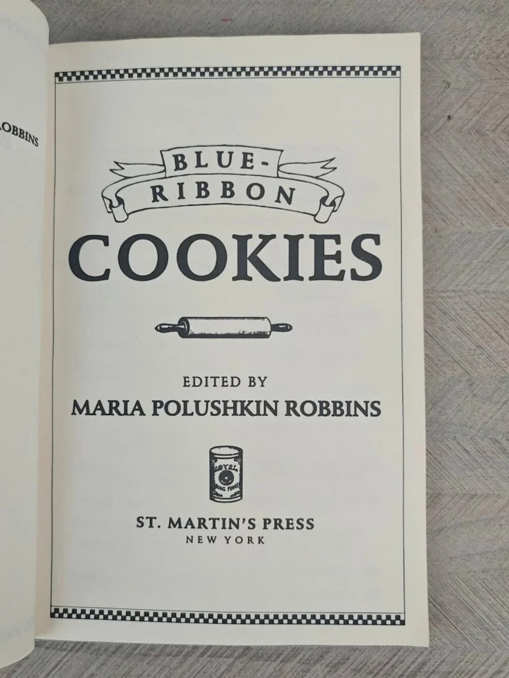 Blue Ribbon Cookies Maria Polushkin Robbins Paperback 1988 Baking Recipes